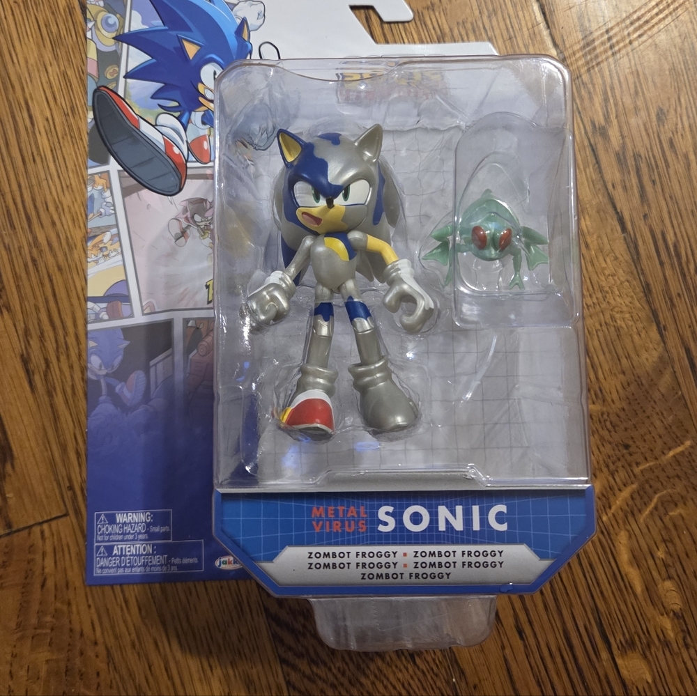 Sonic the Hedgehog Action Figure - Blue and Silver